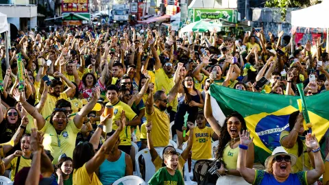 Música em SJB Público poderá se reunir para assistir à partida contra a Noruega na sede e no Açu