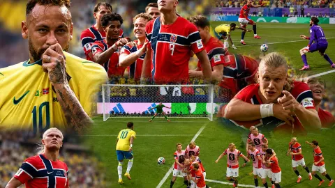Haaland deita e rola, Brasil cai para a Noruega e amarga maior jejum em Copas
