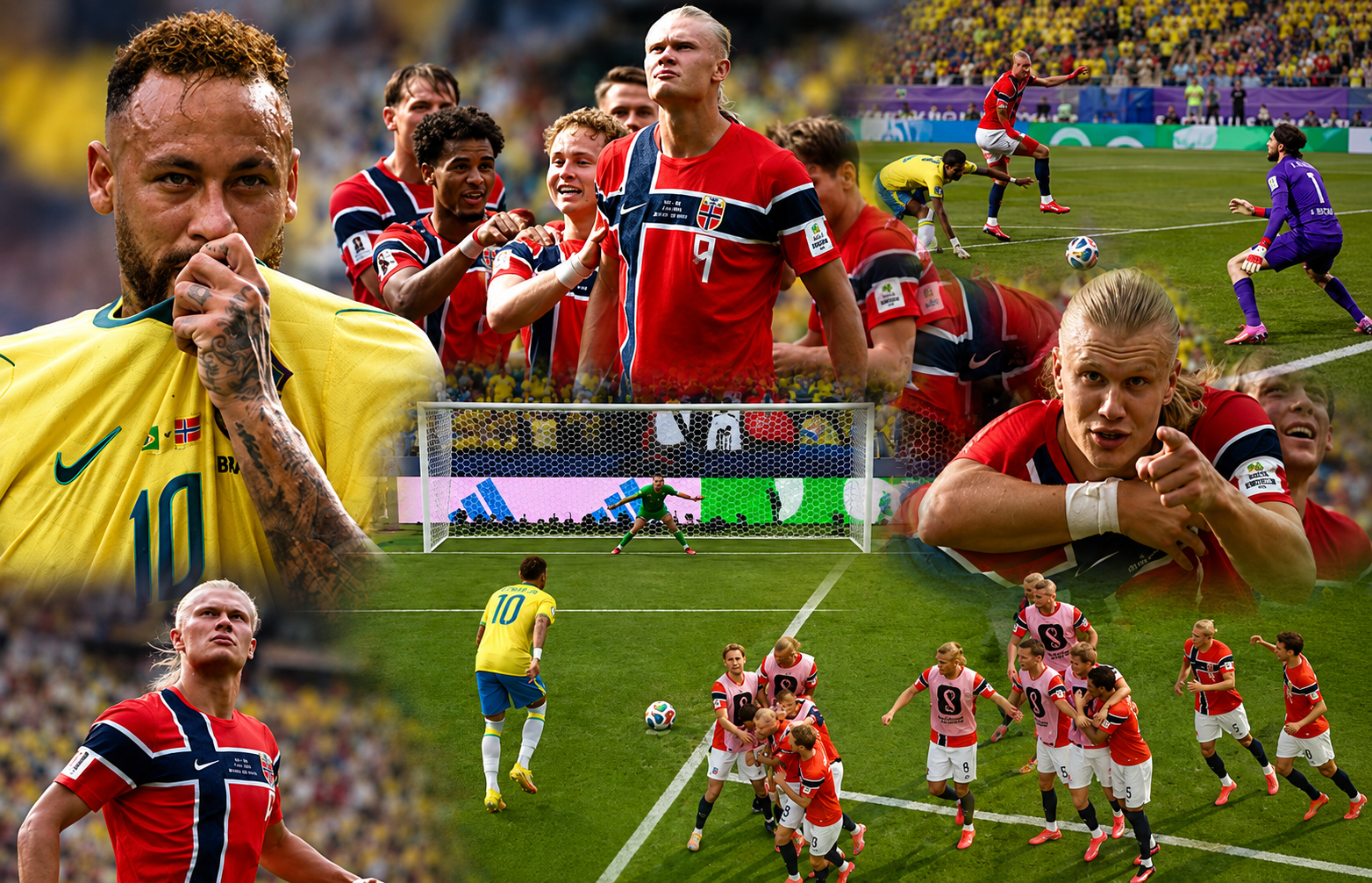 Haaland deita e rola, Brasil cai para a Noruega e amarga maior jejum em Copas