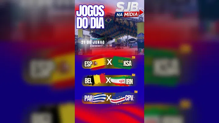 CONFIRA A TABELA DOS JOGOS DE HOJE
