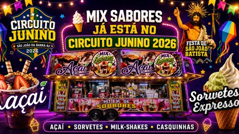 Mix Sabores marca presença no Circuito Junino 2026 em São João da Barra